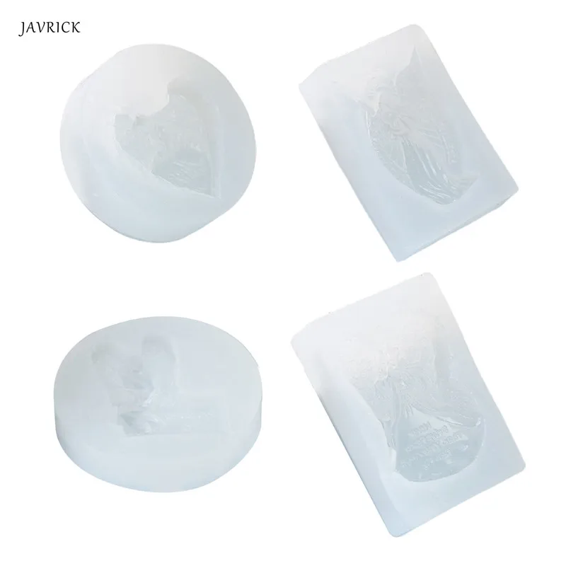 3D стерео силиконовые формы для изготовления мыла Ангел шаблон Кристалл
