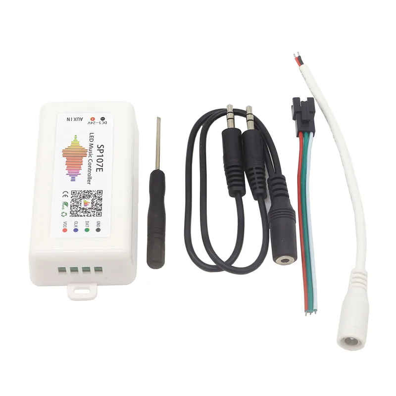 SP107E Bluetooth пикселей IC SPI музыкальный светодиодный пульт управления с помощью