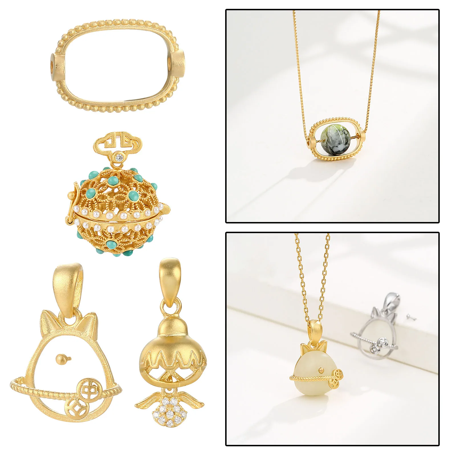 

Modern Pendant Tray Cameo Cabochon Charms Bezel Pendant Base Necklace Pendant Base Tray Jewelry Making Crafting Accessory