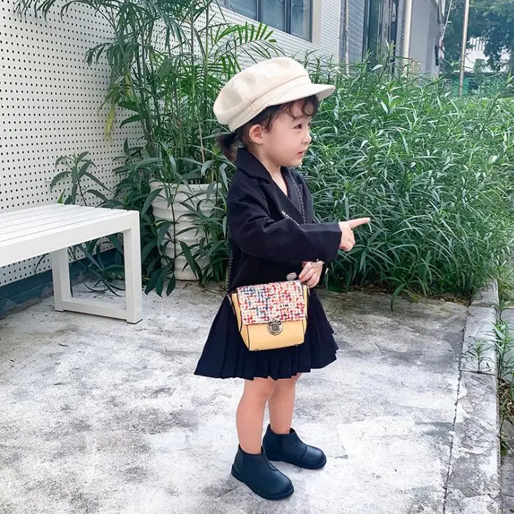 Мини-сумки через плечо с цепочкой для девочек кошелек мелочи из искусственной