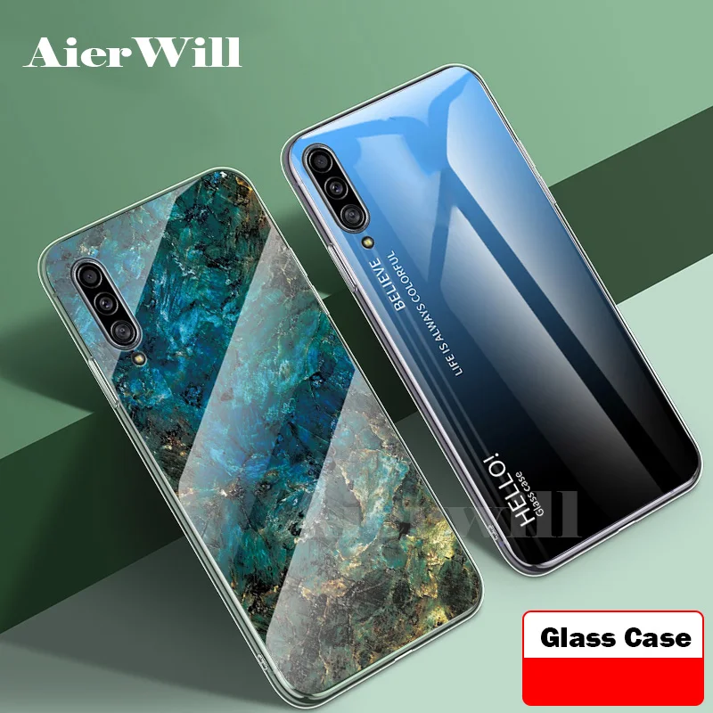 Чехол для Xiaomi mi 9 Lite роскошный бампер из закаленного стекла с градиентом