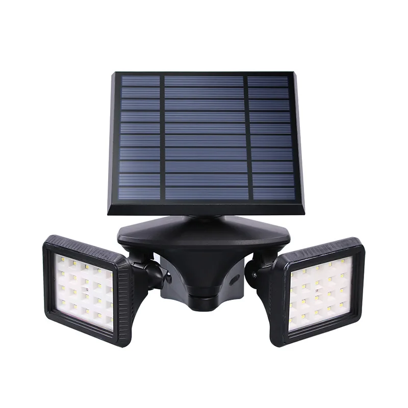 

The Solar Cell 2021 solar lamp outdoor garden lights flour light LED waterproof double-head radar sensation in the grass