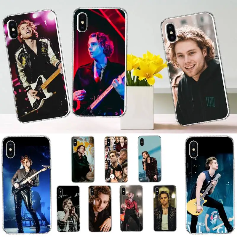 

Luke Hemmings singer 5sos band Phone Case Transparent soft For iphone 12 11 13 7 8 6 s plus x xs xr pro max mini