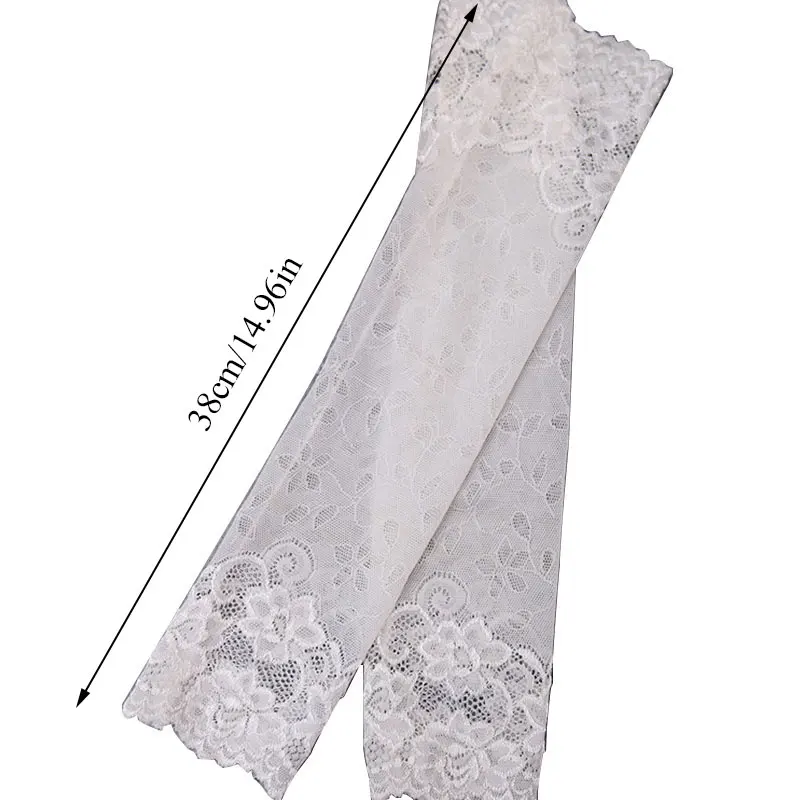 Сексуальные кружевные перчатки с эластичным рукавом варежки закрытые рукава для