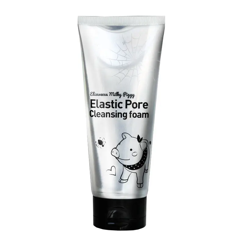 

Elizavecca Milky Piggy Elastic Pore тубус флакон тюбик для очищающей пенки 120 мл удалены Угри очищающее средство отшелушивающий для лица моющее средство, ко...