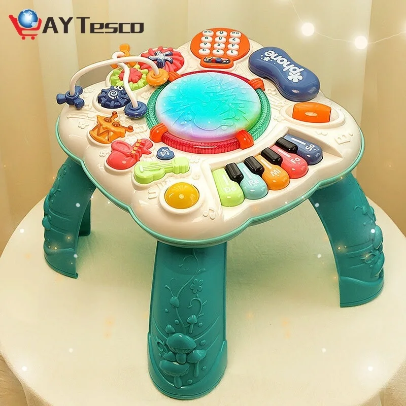 

Baby Music Game Table Piano Gifts for Children Baby Learning Table Multifunctional Early Childhood Educational Toy Patting Drum