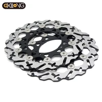 motorcycle accessories front floating disc brake rotor brake pad disc rotors for yamaha yzf r1 2004 2005 2006
