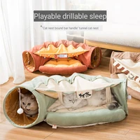 funny cat toy collapsible cat tunnel cat rolling ground dragon channel cat litter cat bed four season general pet supplies