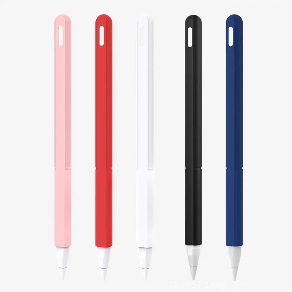 

Мягкий силиконовый чехол для Apple Pencil 2-го поколения, чехол для стилуса, совместимый с iPad, защитный чехол для стилуса