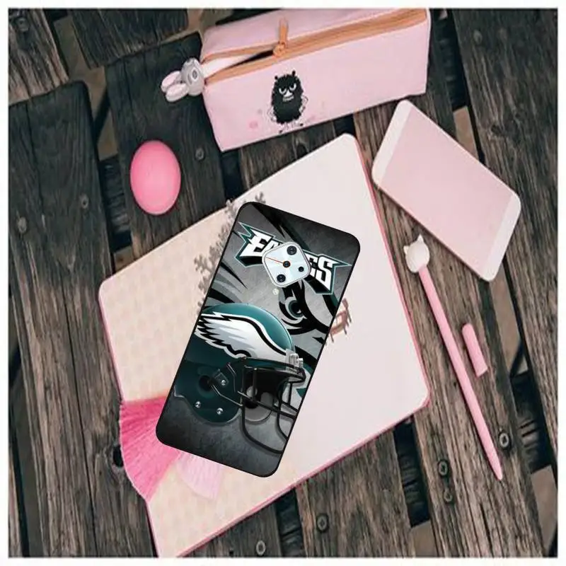 

Philadelphia Eagles Black TPU Phone Case For Vivo X9 9s 20 Plus Y97 83 75 71 69 V15 V17 V5 S