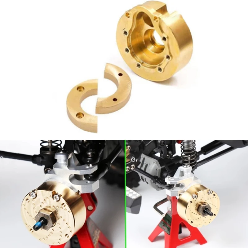 

2021 New for trx4 TRX6 8251 1/10 RC Crawler Car Brass Gear Cover Counterweight