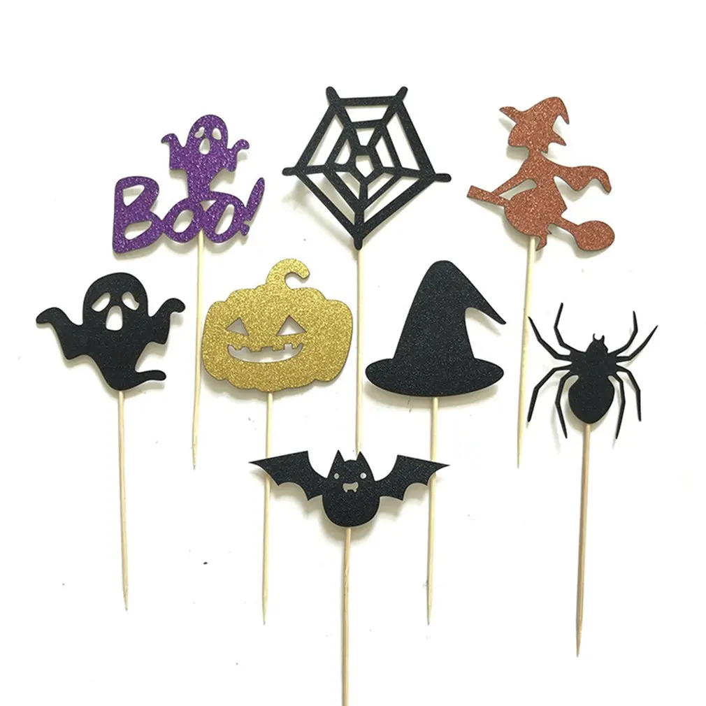 8-piece Set All Saints Day Cake Decoration Card Halloween Party | Дом и сад