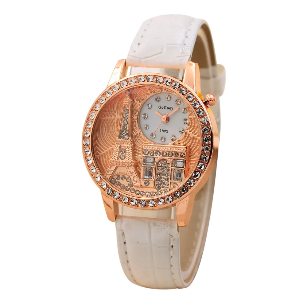 Fashion Quartz Watch Ribbon Digital Dial Leather Strap Analog Diamond-drilled scale belt watch Reloj caliente 03* | Наручные часы