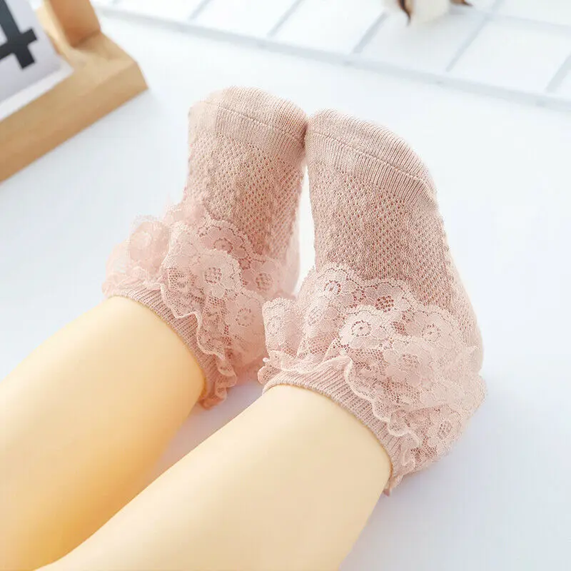 От 1 до 5 лет Детские носки пачки для маленьких девочек хлопковые короткие с