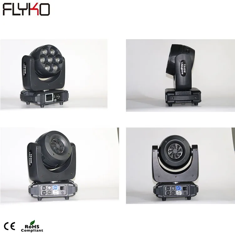 Бесплатная доставка заводская цена светодиодный зум-луч 7 шт. 40 Вт RGBW 4-в-1 - купить