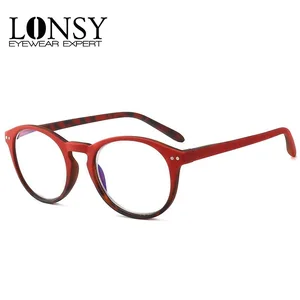 Модные круглые очки для чтения для женщин и мужчин, прозрачные очки с синим светом из смолы для дальнозоркости, диоптрии унисекс + 1,0 + 2,0 + 3,0