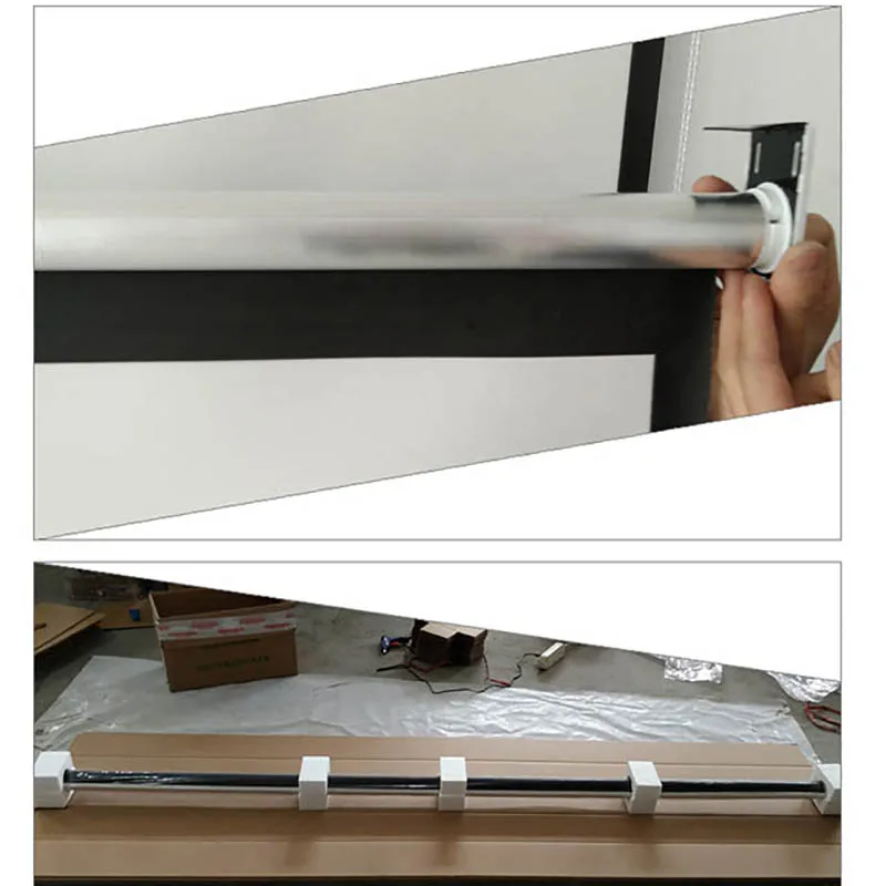 

Thinyou 60inch 4:3 matte white manual Curtains and hand projector screen perfect for home cinema school office