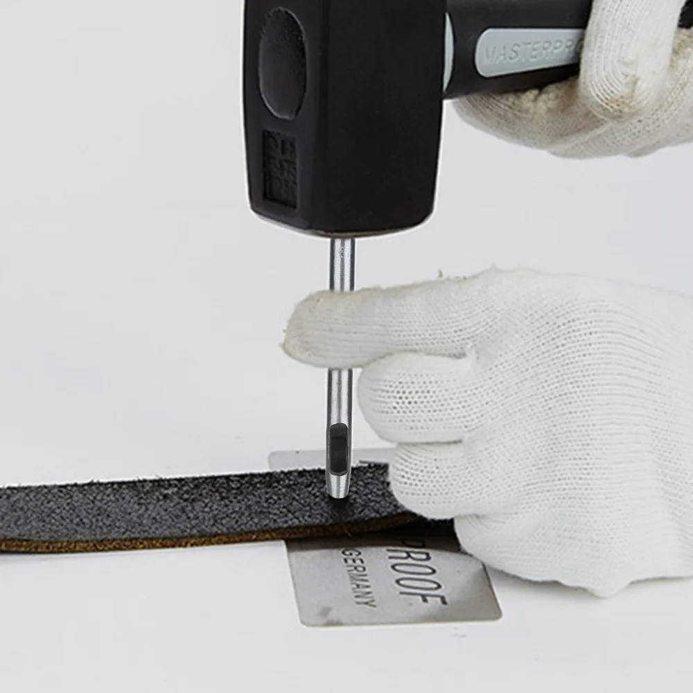 10 шт./компл. DIY 0,5-8 мм отверстие ремесло набор нитки для шитья кожи Ремесло Искусство ручной инструмент Сталь сплав удар кожа инструмент Высокая твердость