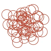 uxcell 50pcs silicone o rings 15 32mm od 12 29mm inner diameter 1 5mm width seal gasket red to gas compressor filter etc