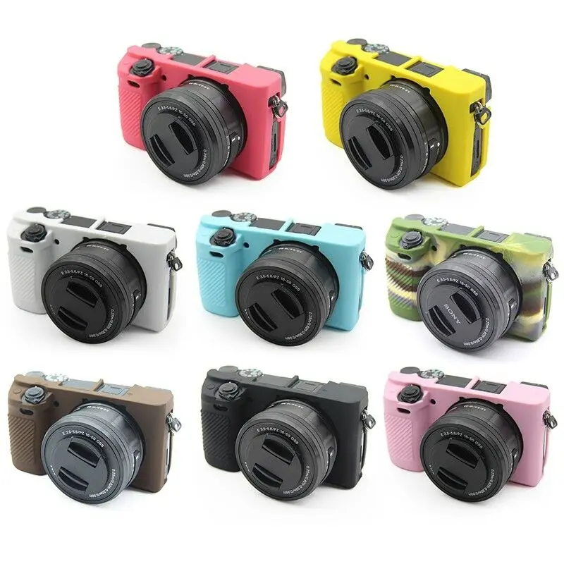 Мягкий силиконовый чехол-бампер, защитный чехол для камеры sony Alpha A6300 A6400A6100, защитный чехол для камеры