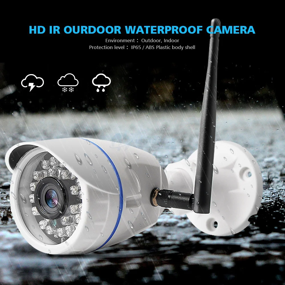 HD 720P 1080P Беспроводная ip-камера, Wi-Fi, уличная ONVIF CCTV видео, домашняя камера безопасности, цилиндрическая камера, TF слот для карт, приложение для ночного видения CamHi