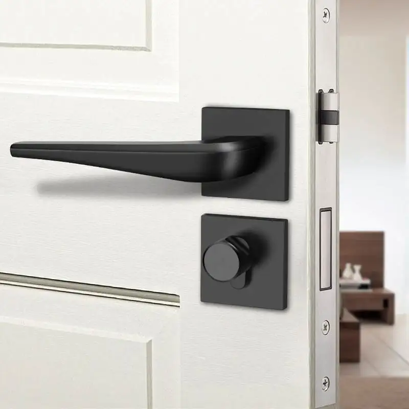 Цинковый сплав замок для межкомнатной двери современный минималистичный