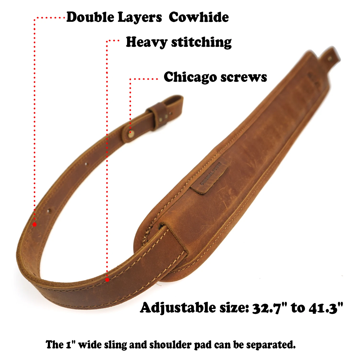 Аксессуары для охотничьего ружья винно красный кожаный ремень винтовки