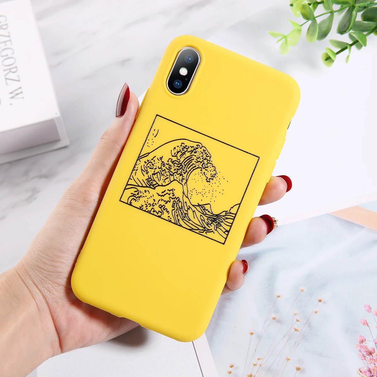 7705Y Lovebay милый авокадо чехол для телефона в форме кактуса для iPhone 11 Pro XR X XS Max 7 8 6 6s Plus 5 5S SE волн Корона силиконовая Мягкая задняя крышка - Цвет: 7705Y