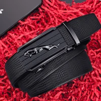 casual mens belt cheetah head business hot sale luxury design genuine fashion automatic buckle belt 90 cm 100 cm 110 cm 120 cm