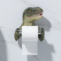resin dinosaur tissue holder box toilet waterproof towel holder toilet modern paper towel holder punch free bathroom accessory