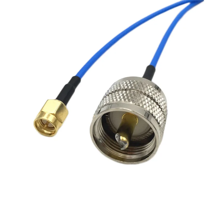 1 шт. синий RG316 кабель UHF PL259 штекер Джек 4 типа SMA / RP мужской/гнездовой разъем ВЧ