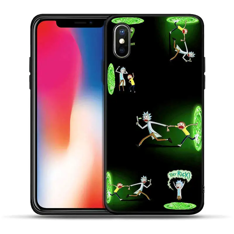 H1367 Аниме Рик и Морти мультфильм чехол для телефона аниме для iPhone 5S, SE 6 6s 7 8 plus Мягкий ТПУ силиконовый чехол для iPhone X XR XS MAX чехол - Цвет: H1367