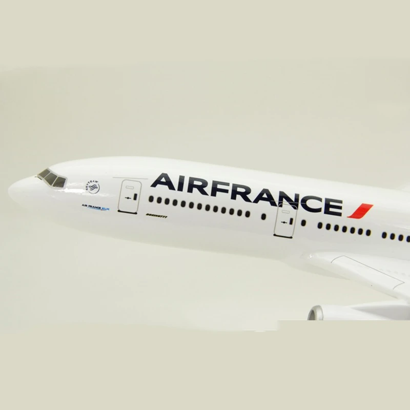 47 см самолет Boeing B777 Air Франция Самолет Авиакомпания Модель литья под давлением пластиковая Смола самолет для коллекционных