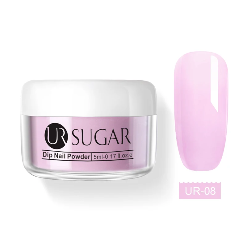 UR SUGAR 31 цветов погружающий порошок для ногтей Стразы для маникюра акриловый наконечник для ногтей строитель ногтей блеск не нужно лечение под УФ-лампой - Цвет: Серебристый
