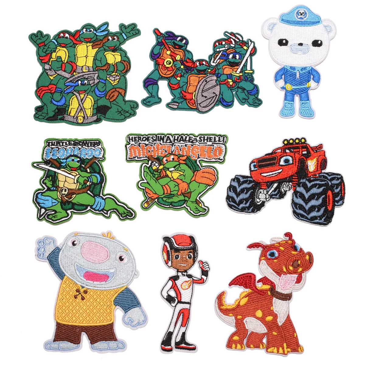 

Cartoon Car Embroidery Cloth Stickers Green Frog Computer Embroidery Astronaut Patch Animal Bear Diy Clothes Patchwork