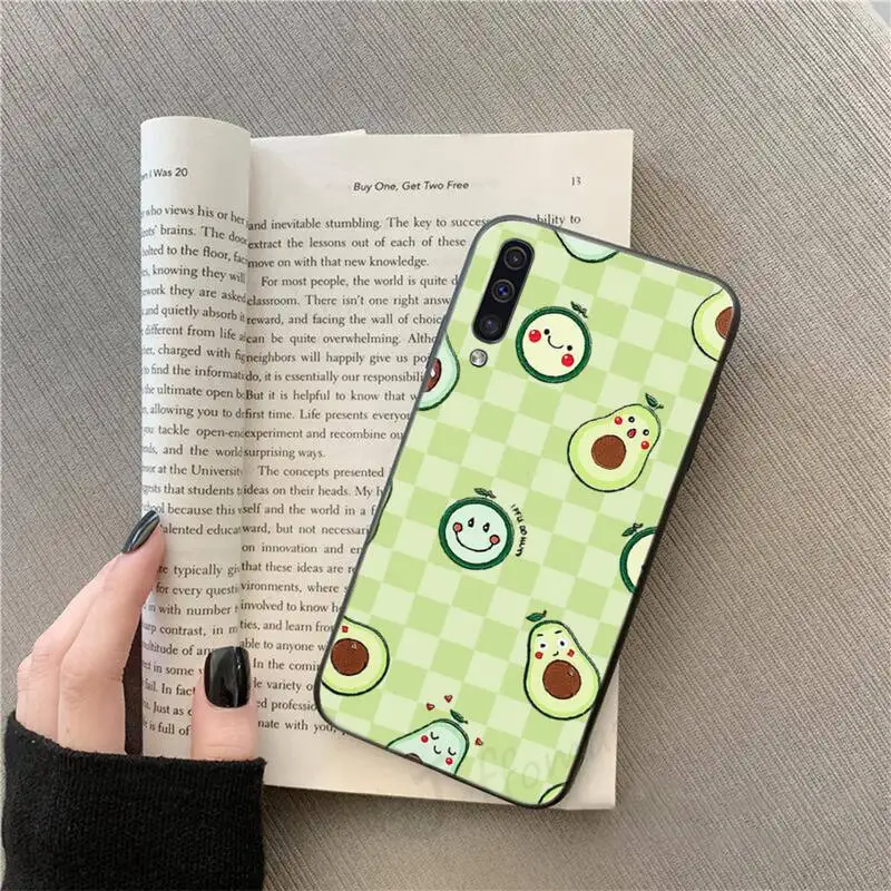 

cute cartoon Avocado Phone Cases For Samsung galaxy S 9 10 20 A 10 21 30 31 40 50 51 71 s note 20 j 4 2018 plus