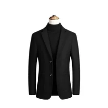 Boutique Fashion Mens Plaid Casual Business Suit High-end Social Formal Suit Groom Wedding mens formal jacket men suits clothing (4)