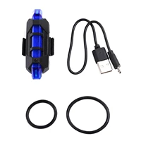 mini bicycle flashlight motorcycle led rear light usb rechargeable warning device tail lamp safety cycling light for riding