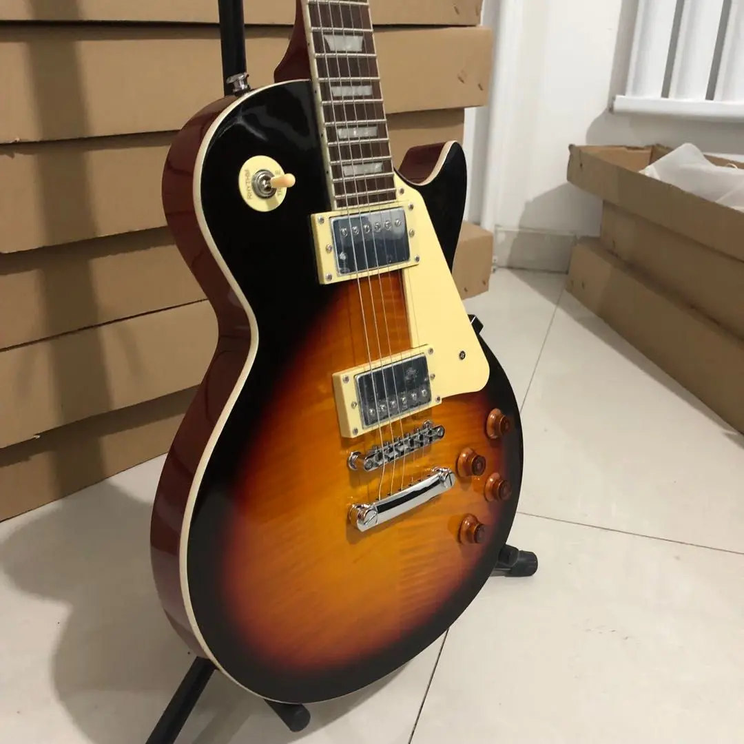 

HIGH QUALITY 3TS BLACK CIRCAL SUNBURST MAHOGANY GUITAR CHINESE FACTORY DIRECT FREE SHIPPING