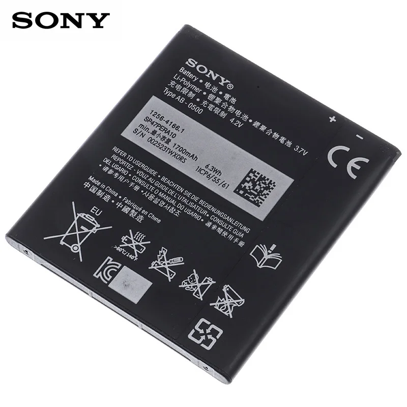 Аккумулятор BA900 для Sony Xperia E1 S36H ST26I AB-0500 GX TX LT29i SO-04D C1904 C2105 1700 мА · ч - купить по