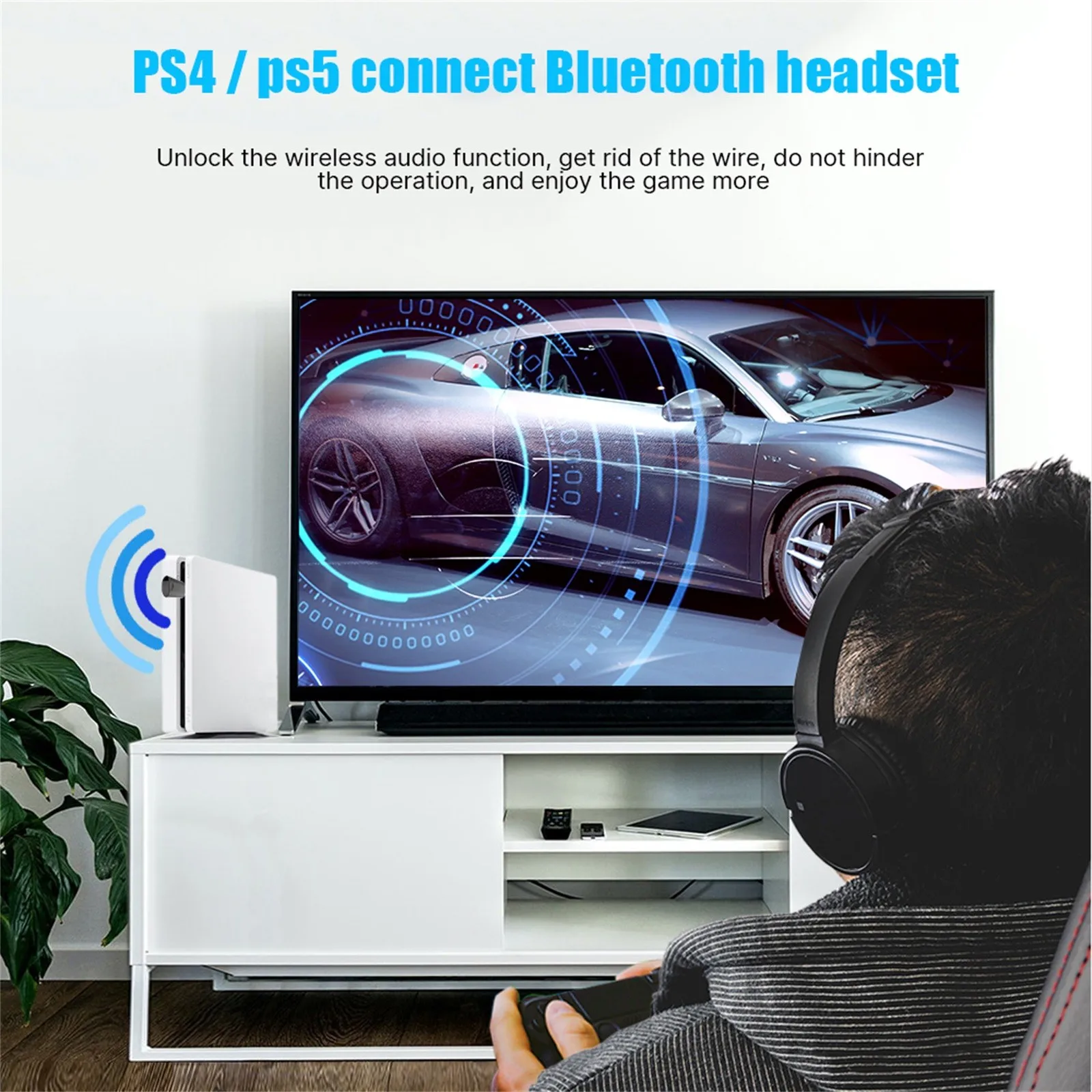 Bluetooth-аудиопередатчик подходит для Nintendo-ps4/ps5 Беспроводная гарнитура |