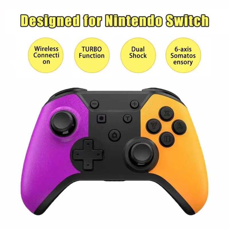 For Switch Gamepad Pro Bluetooth-compatible Game Controller NS Handle With Wakeup NFC Function 6-axis Gyroscope | Электроника
