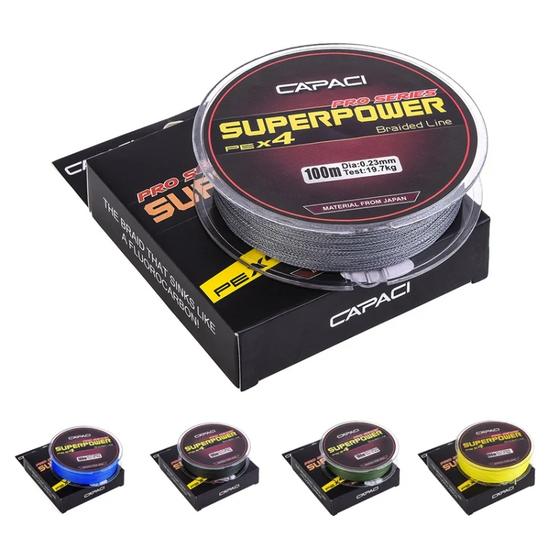 

Best! 100m 4 Strands Braided Fishing Line Multifilament Super PE Line Rope Strong Strength Fishing Leader Line Fishing Tackle