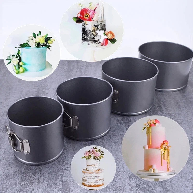 

Round Shape Non-Stick Springform Cake Mold Stainless Steel Cake Pan Pastry Bread Baking Pan Mould DIY Cooking Tools