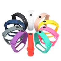 color sport bands replacement for xiaomi mi band 4 bracelet xiaomi mi band 3 smart watch accessories solid pattern xiaomi 3 men