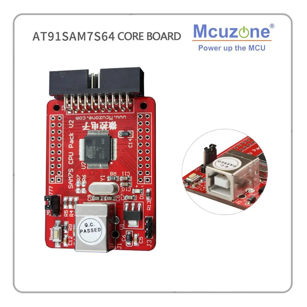 AT91SAM7S64 мини плата ARM7 SAM7S JTAG USB ATMEL микрочип | Компьютеры и офис