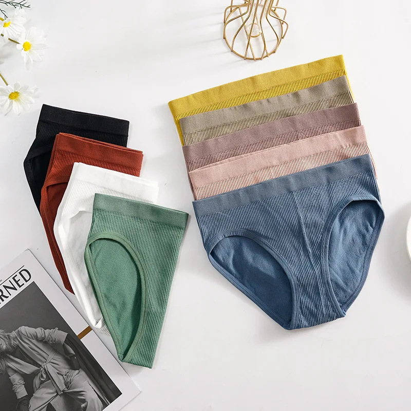 

Women's Panties Briefs Soft Breathable Underwear Elastic Seamless Panty Fashion Sexy Lingerie Female Comfort Intimates Underwear