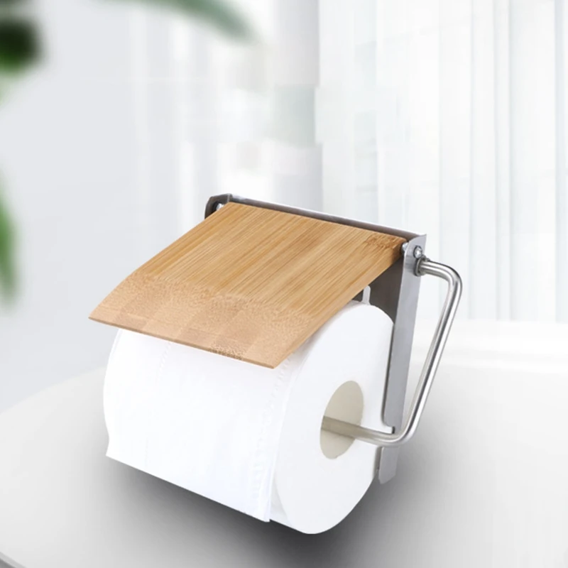 

Stainless Steel Wall Toilet Paper Roll Holder Silver Self Toilet Paper Holder For Bathroom Stick Wall Towel Rack