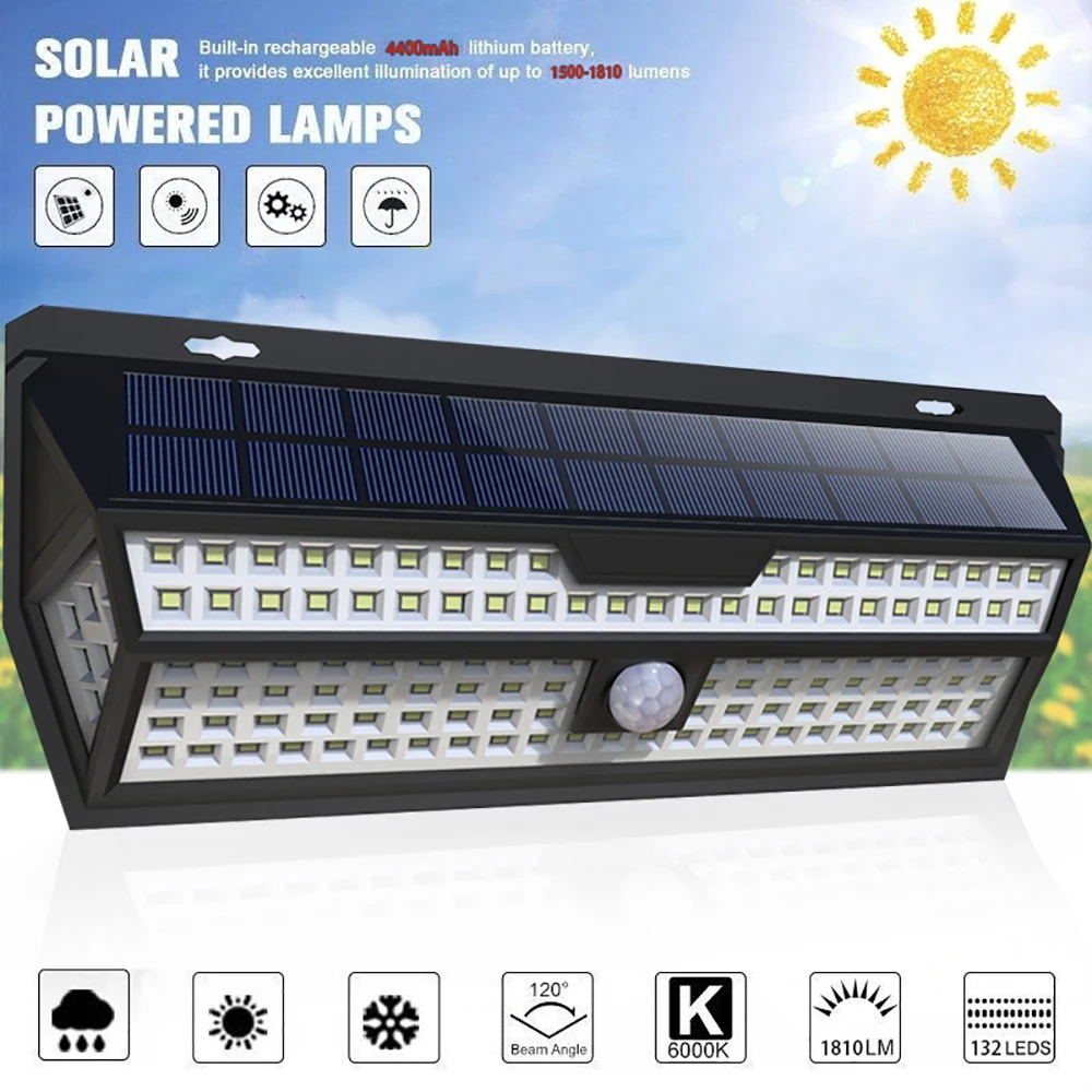Светодиодный садовый светильник Mpow на солнечной батарее 132 лм с пассивным ИК