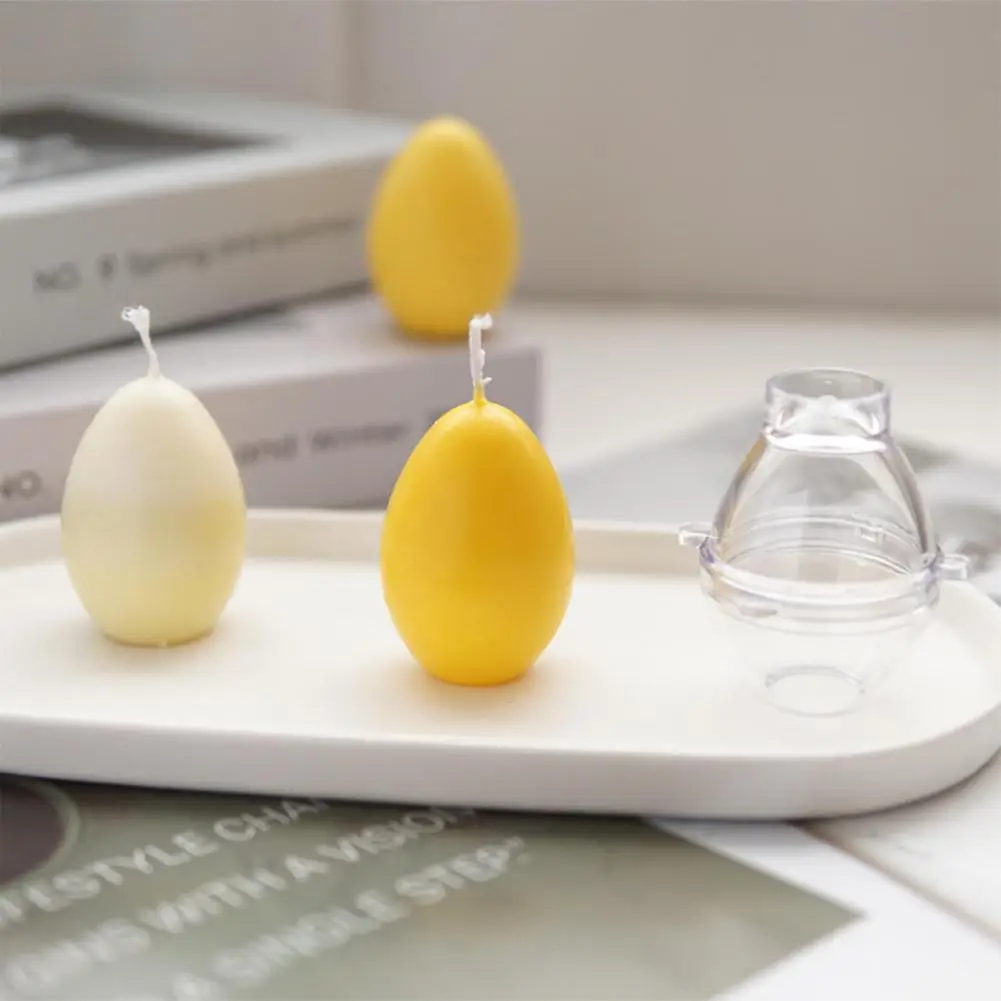 

Egg Shape Candle Mould DIY 3D Simulation Egg Silicone Mold For Candle Making Cake Baking Mousse Soap